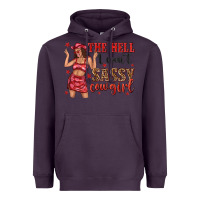Plum the hell i wont sassy cowgirl Heavyweight Hoodie - texasbilliewilder