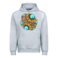 Heather Grey gemstone leopard patch Urban Hoodie - JahusDesignShop
