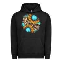 Pigment Black gemstone leopard patch Urban Hoodie - JahusDesignShop