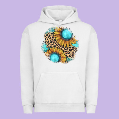 Gemstone Leopard Patch Urban Hoodie Designed By Jahusdesignshop