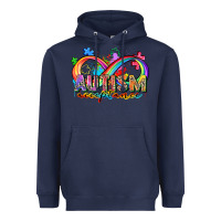 Navy autism acceptance Heavyweight Hoodie - Zillion Design Studio