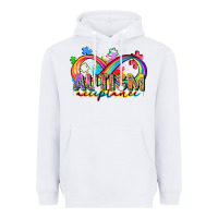 White autism acceptance Heavyweight Hoodie - Zillion Design Studio