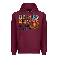 Burgundy heifers be trippin ok maybe i pushed her long hair Premium Hoodie - Jasminsmagicworld