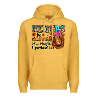 Mustard heifers be trippin ok maybe i pushed her long hair Premium Hoodie - Jasminsmagicworld