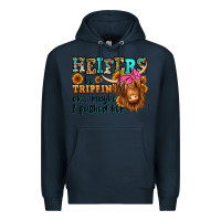 Navy heifers be trippin ok maybe i pushed her long hair Premium Hoodie - Jasminsmagicworld