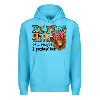 Ocean Blue heifers be trippin ok maybe i pushed her long hair Premium Hoodie - Jasminsmagicworld