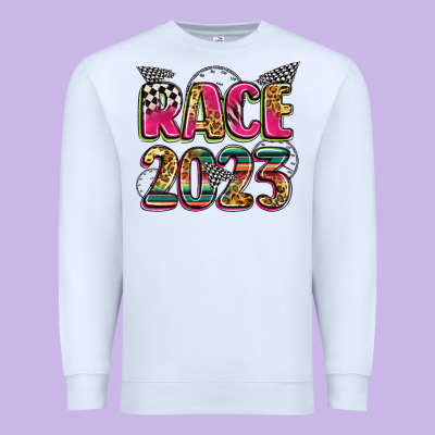 Race 2023 Premium Sweatshirt Designed By Zillion Design Studio