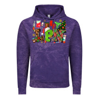 Cloud Purple lpn christmas nurse with Vintage Hoodie - AdoDesignShop