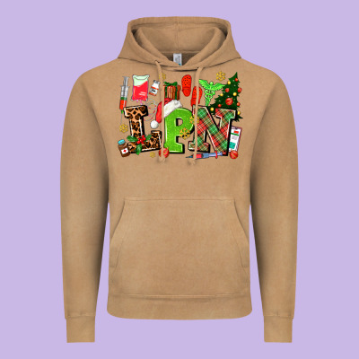 Lpn Christmas Nurse With Vintage Hoodie Designed By Adodesignshop
