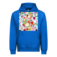 Cobalt summer gnome seamless pattern Urban Hoodie - BundleAndBundleShop
