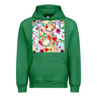 Emerald summer gnome seamless pattern Urban Hoodie - BundleAndBundleShop