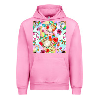 Fuchsia Pink summer gnome seamless pattern Urban Hoodie - BundleAndBundleShop