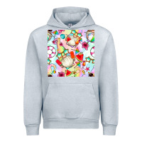 Heather Grey summer gnome seamless pattern Urban Hoodie - BundleAndBundleShop