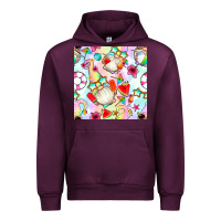 Mauve Wine summer gnome seamless pattern Urban Hoodie - BundleAndBundleShop