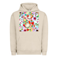 Pigment French Oak summer gnome seamless pattern Urban Hoodie - BundleAndBundleShop