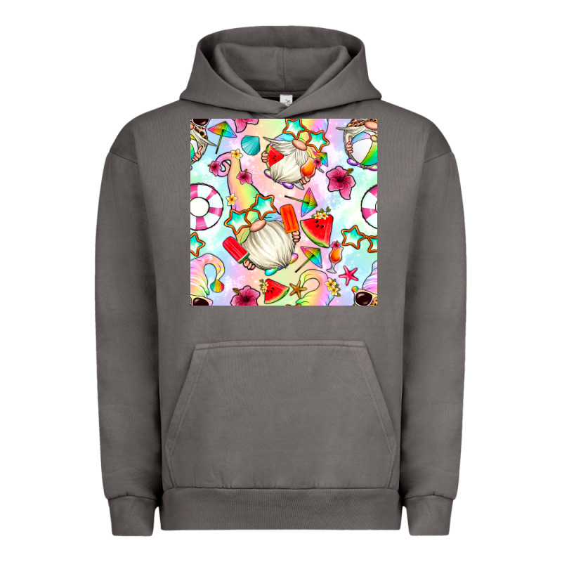 Summer Gnome Seamless Pattern Urban Hoodie by BundleAndBundleShop | Teevron