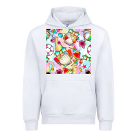 White summer gnome seamless pattern Urban Hoodie - BundleAndBundleShop