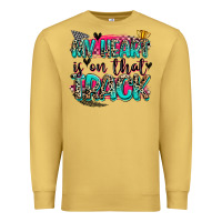 Antique Gold my heart is on that track Premium Sweatshirt - Zillion Design Studio