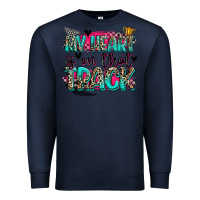 Navy my heart is on that track Premium Sweatshirt - Zillion Design Studio