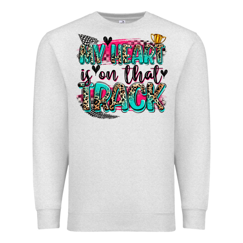 My Heart Is On That Track Premium Sweatshirt by Zillion Design Studio | Teevron