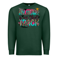 Sports Green my heart is on that track Premium Sweatshirt - Zillion Design Studio