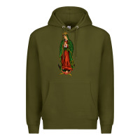 Army Green our lady of guadalupe Premium Hoodie - JahusDesignShop