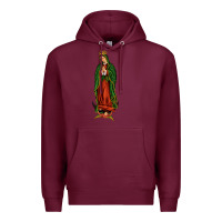 Burgundy our lady of guadalupe Premium Hoodie - JahusDesignShop