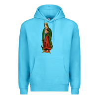 Ocean Blue our lady of guadalupe Premium Hoodie - JahusDesignShop