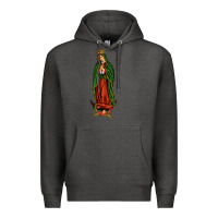 Charcoal Heather our lady of guadalupe Premium Hoodie - JahusDesignShop