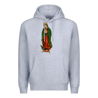 Heather Grey our lady of guadalupe Premium Hoodie - JahusDesignShop