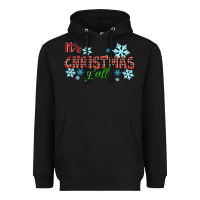 Black It's Christmas Y'all Season Winter Heavyweight Hoodie - RanaPortraitStore