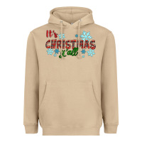 Mushroom It's Christmas Y'all Season Winter Heavyweight Hoodie - RanaPortraitStore