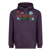 Plum It's Christmas Y'all Season Winter Heavyweight Hoodie - RanaPortraitStore