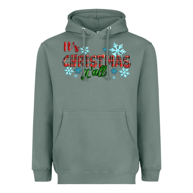 It's Christmas Y'all Season Winter Heavyweight Hoodie by RanaPortraitStore | Teevron