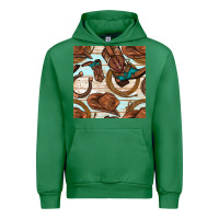 Emerald cowboy western seamless pattern Urban Hoodie - BundleAndBundleShop