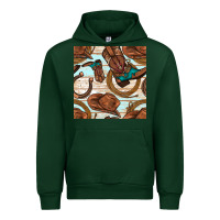 Foreset Green cowboy western seamless pattern Urban Hoodie - BundleAndBundleShop