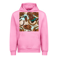 Fuchsia Pink cowboy western seamless pattern Urban Hoodie - BundleAndBundleShop