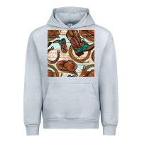 Heather Grey cowboy western seamless pattern Urban Hoodie - BundleAndBundleShop
