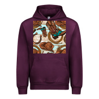 Mauve Wine cowboy western seamless pattern Urban Hoodie - BundleAndBundleShop