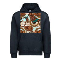 Navy cowboy western seamless pattern Urban Hoodie - BundleAndBundleShop