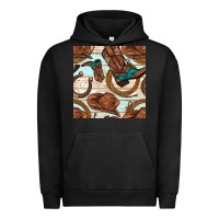 Pigment Black cowboy western seamless pattern Urban Hoodie - BundleAndBundleShop