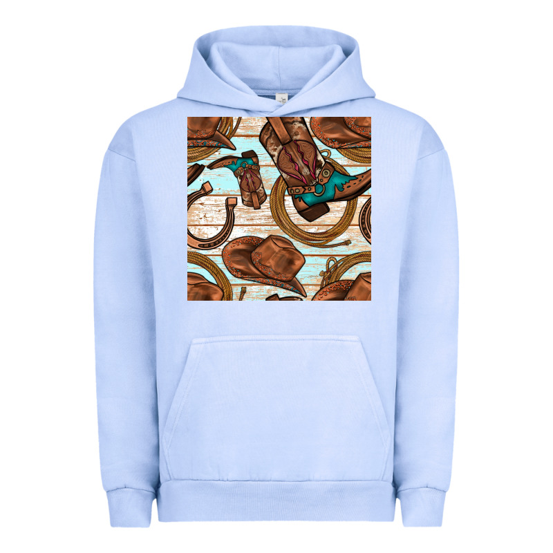 Cowboy Western Seamless Pattern Urban Hoodie by BundleAndBundleShop | Teevron