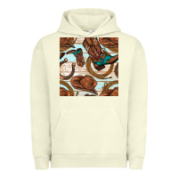 Pigment Pistachio cowboy western seamless pattern Urban Hoodie - BundleAndBundleShop