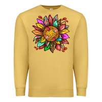 Antique Gold strawberry sunflower Premium Sweatshirt - texasbilliewilder