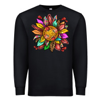 Black strawberry sunflower Premium Sweatshirt - texasbilliewilder