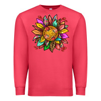 Cardinal strawberry sunflower Premium Sweatshirt - texasbilliewilder