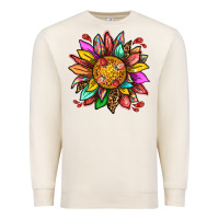 Sandshell strawberry sunflower Premium Sweatshirt - texasbilliewilder