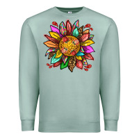 Seafoam strawberry sunflower Premium Sweatshirt - texasbilliewilder