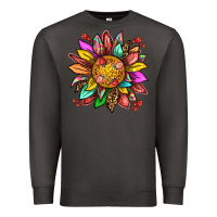 Smoke strawberry sunflower Premium Sweatshirt - texasbilliewilder