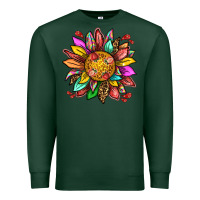 Sports Green strawberry sunflower Premium Sweatshirt - texasbilliewilder